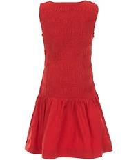 GB Big Girls Sydney Scrunch Sleeveless Dropwaist Dress