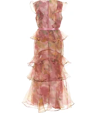 GB Big Girls V-Neck Tiered Maxi Dress