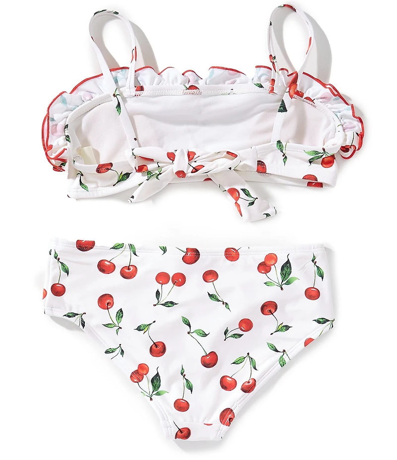 GB Big Girls Volume Ruffle Bandeau 2-Piece Swimsuit
