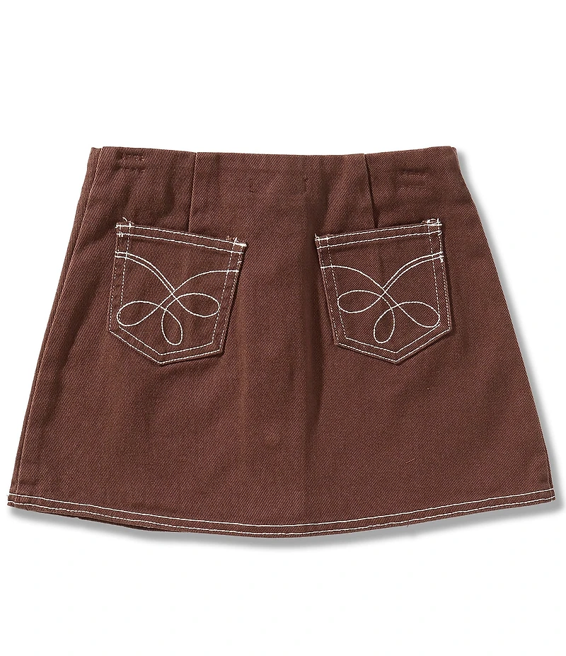 GB Big Girls Western Embroidered Skirt