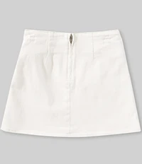 GB Big Girls Western Embroidered Snap Button Mini Skirt