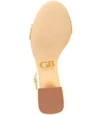 GB Block-Party Leather Ankle Strap Block Heel Family Matching Dress Sandals