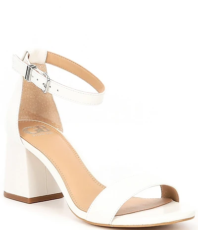 GB Block-Party Leather Ankle Strap Block Heel Family Matching Dress Sandals