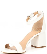GB Block-Party Leather Ankle Strap Block Heel Family Matching Dress Sandals