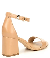 GB Block-Party Leather Ankle Strap Block Heel Family Matching Dress Sandals