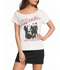 GB Blondie Off-The-Shoulder Graphic Tee