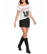 GB Blondie Off-The-Shoulder Graphic Tee