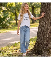 GB Big Girls Bow Denim Jeans