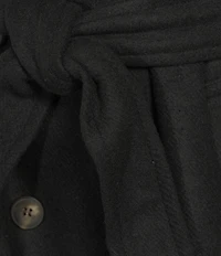 GB Brushed Notch Lapel Belted Trench Coat