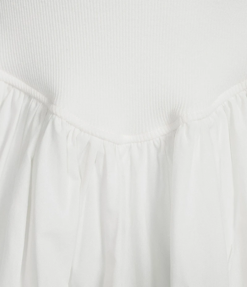 GB Square Neck Sleeveless Bubble Mini Dress