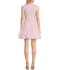 GB Sleeveless Drop Waist Bubble Mini Dress