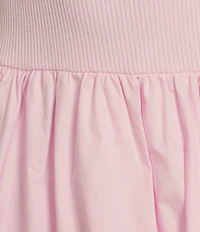 GB Sleeveless Drop Waist Bubble Mini Dress