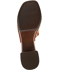 GB Buck-Aroo 2 Suede Studded Wood Platform Sandals