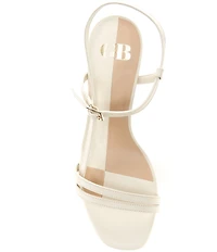 GB Check-Mate Leather Strappy Dress Sandals
