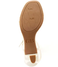 GB Check-Mate Leather Strappy Dress Sandals