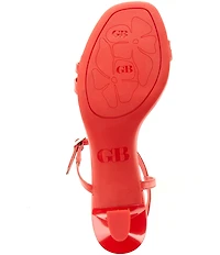 GB Check-Mate Leather Strappy Dress Sandals
