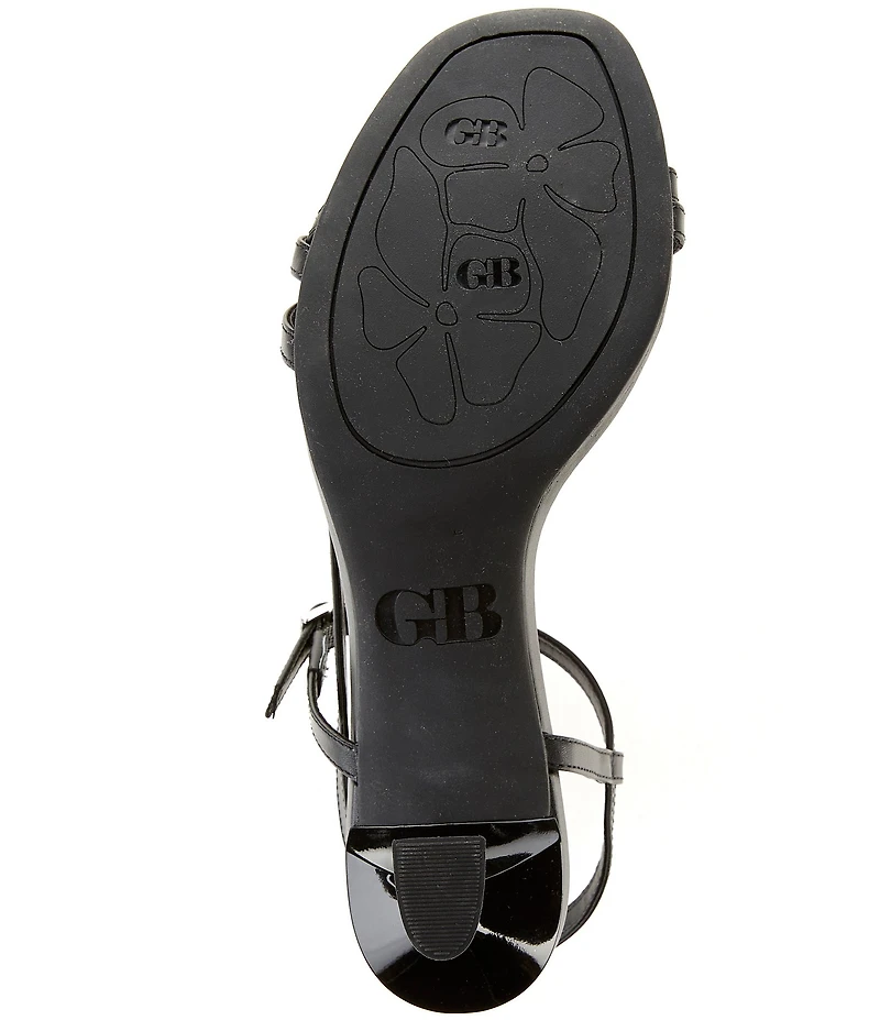 GB Check-Mate Leather Strappy Dress Sandals