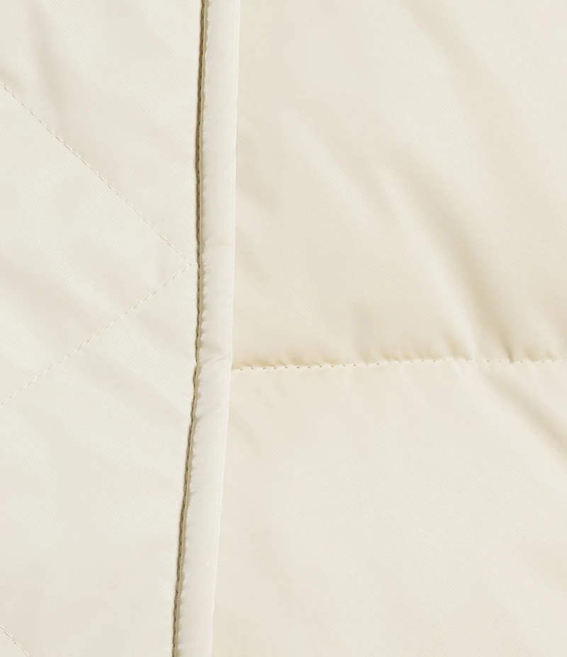 GB Collared Coated Puffer Jacket