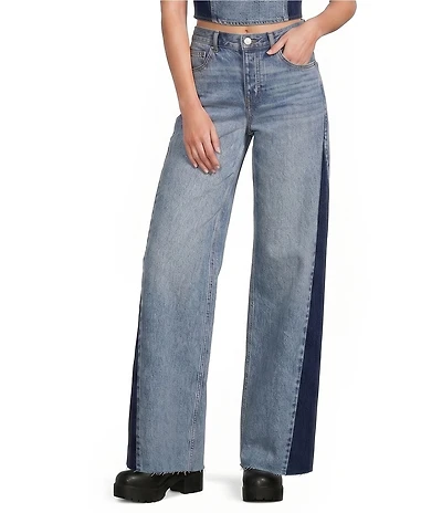 GB Colorblock Wide Leg Coordinating Jeans