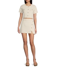 GB Coordinating Denim Mini Skirt