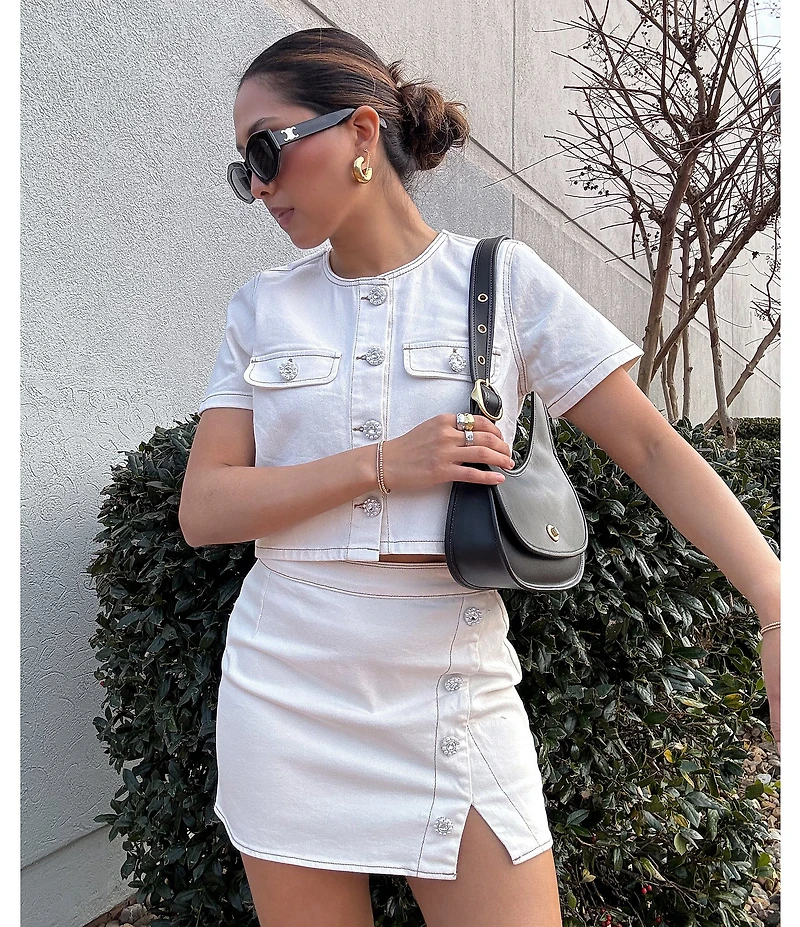 GB Coordinating Denim Mini Skirt