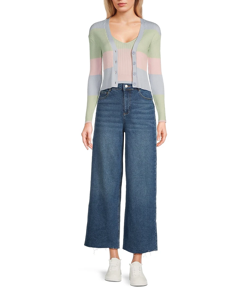 GB Coordinating Ribbed Knit Cardigan