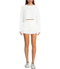 GB Coordinating Tiered Mini Skirt