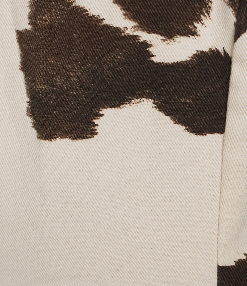 GB Cow Print A-Line Mini Dress
