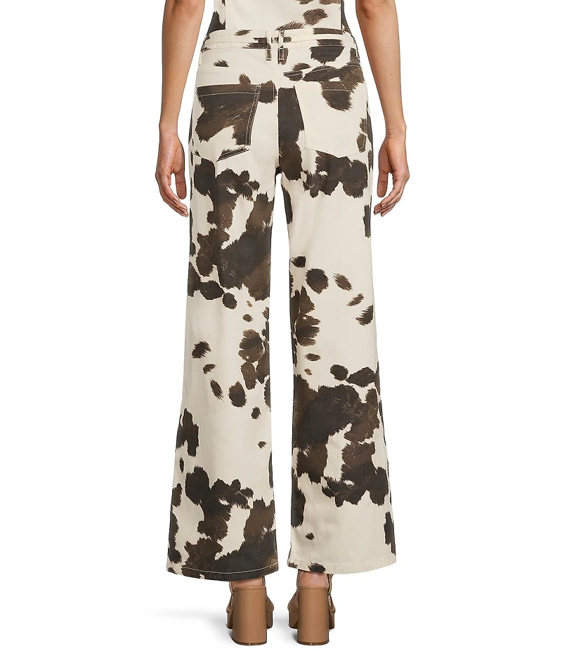 GB Cow Print Denim Coordinating Jeans