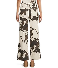 GB Cow Print Denim Coordinating Jeans