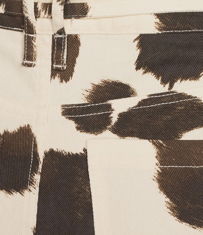 GB Cow Print Denim Coordinating Jeans
