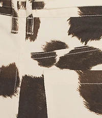 GB Cow Print Denim Coordinating Jeans