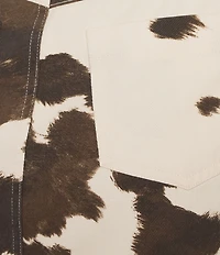 GB Cow Print Mini Skirt