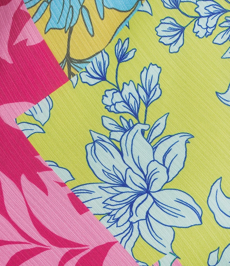 GB Cowl Neck Magenta Floral Printed Maxi Slip Dress