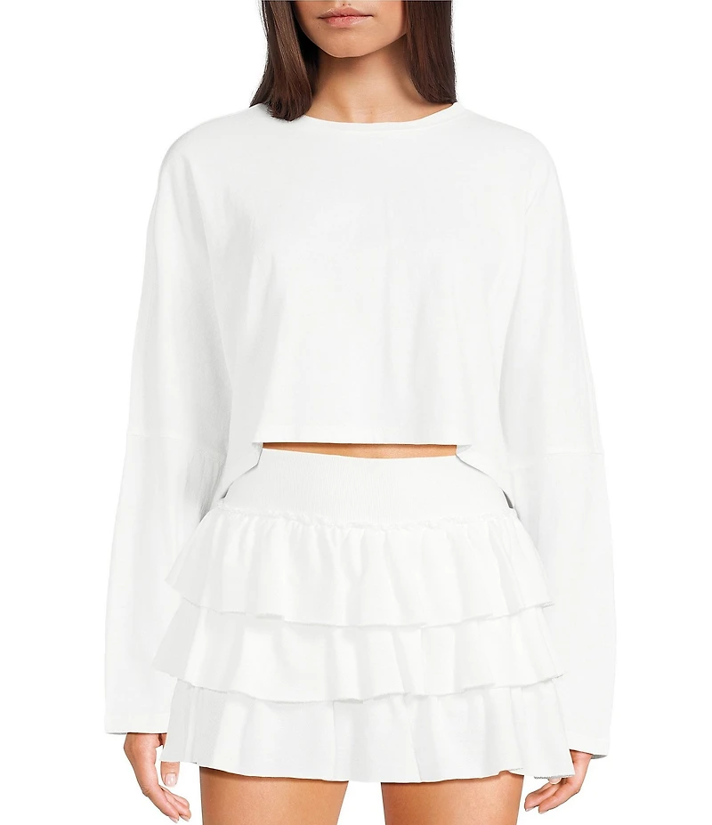 GB Cropped Coordinating Batwing T-Shirt