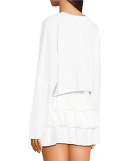 GB Cropped Coordinating Batwing T-Shirt