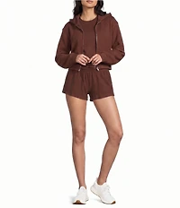 GB Cropped Zip Front Coordinating Hoodie