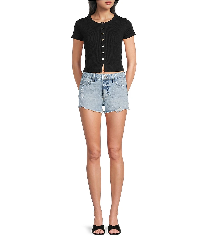 GB Cut Off Denim Shorts