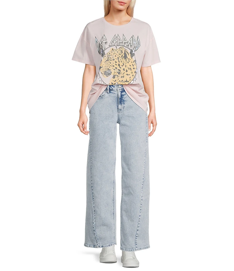 GB Def Leppard Hysteria Graphic Crew Neck Short Sleeve T-Shirt