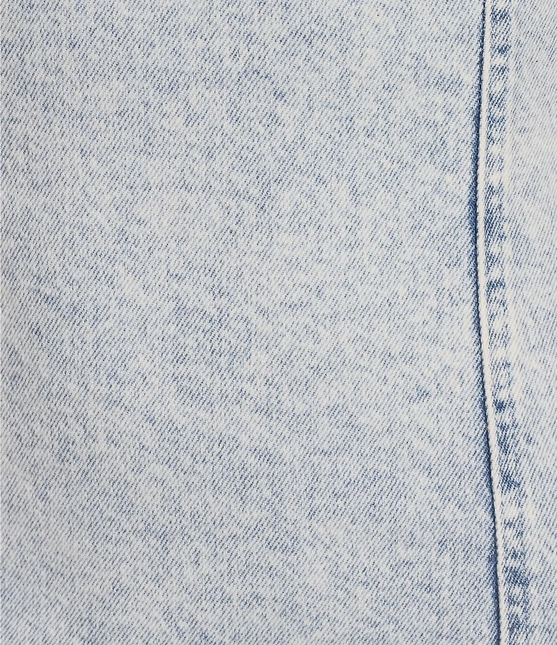 GB Denim Square Neck Halter Mini Dress