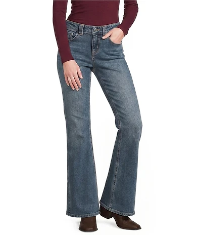 GB Denim Low Rise Vintage Wash Bootcut Jeans