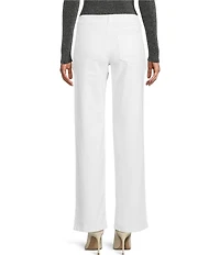 GB Denim Rhinestone Slit Pants