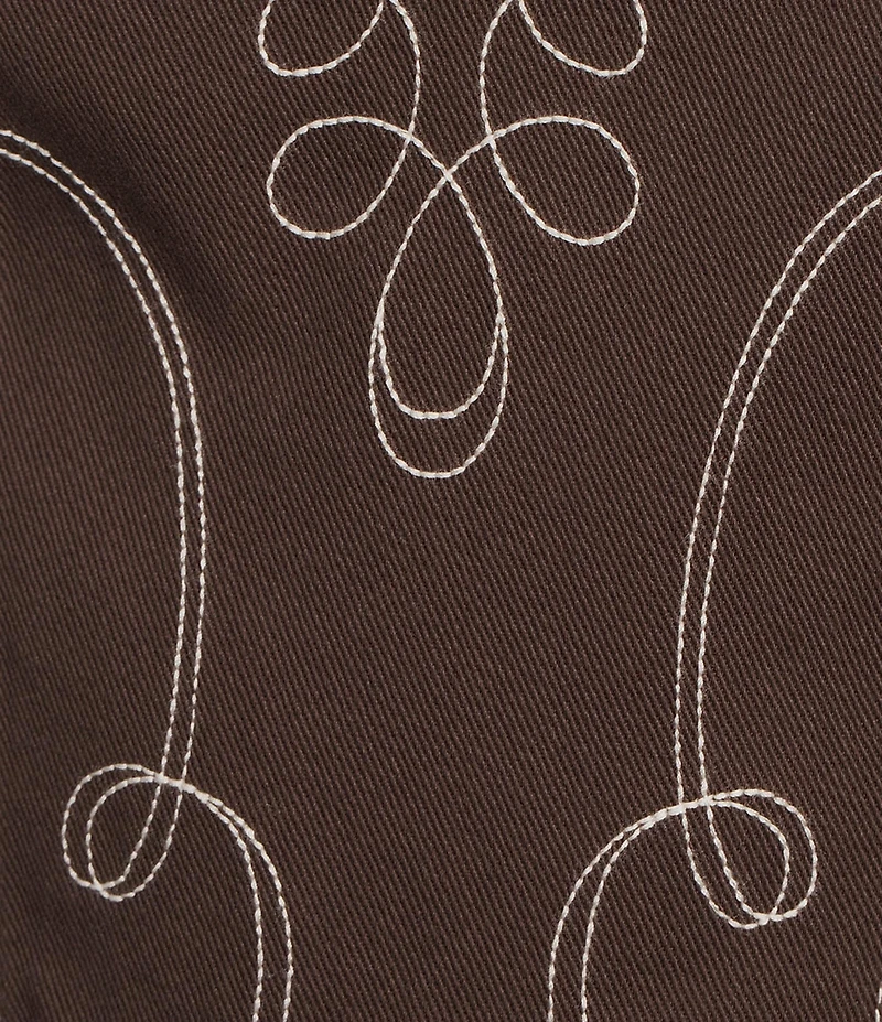 GB Denim Western Coordinating Peplum Top