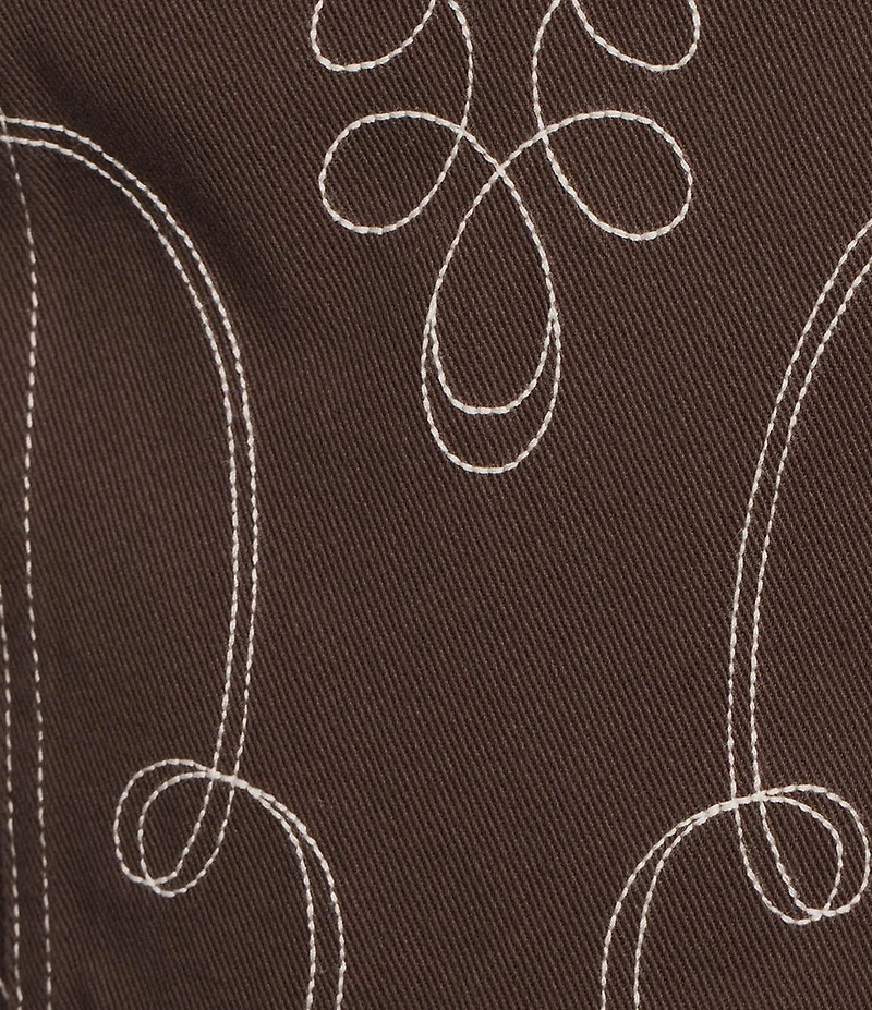 GB Denim Western Coordinating Peplum Top