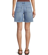 GB Distressed Denim Bermuda Shorts