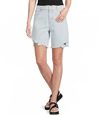 GB Distressed Denim Bermuda Shorts