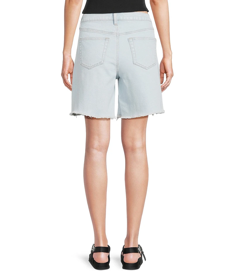 GB Distressed Denim Bermuda Shorts