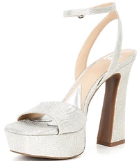 GB Dream-Scape Glitter Platform Dress Sandals