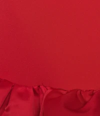 GB Drop Waist Bubble Hem Ruffle Dress