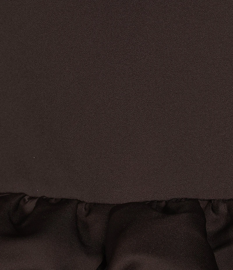 GB Drop Waist Bubble Hem Ruffle Mini Dress